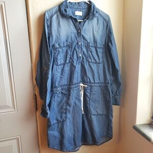 Lou and Grey Chambray Dress Medium